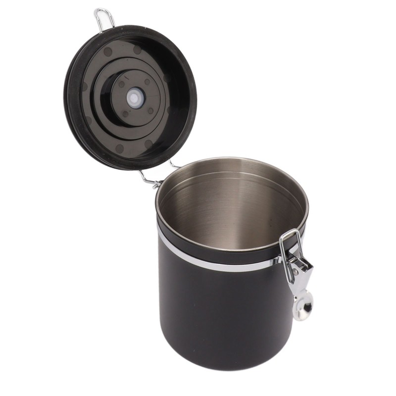 Coffee Bean Storage Container 304 Stainless Steel Exhaust Valve Coffee