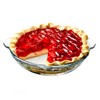 karadrova Small Glass Pie Mould with Handles 16 cm 550