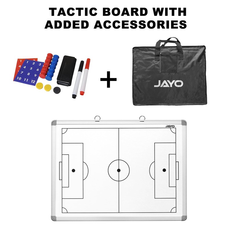 JAYO 18" x 24" Portable Soccer Tactic Board Double Sided