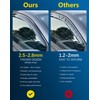 CXZHAZD Shatterproof Tape-On Rain Guards for Nissan Kicks 2025 2026