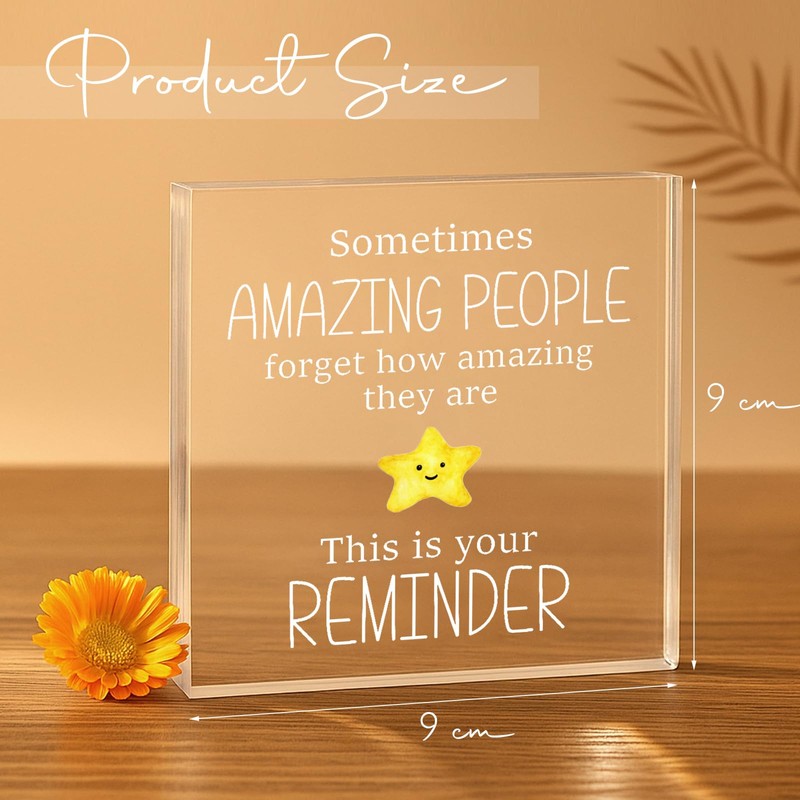 Tenare You Are Amazing Gift, Thank You Plaque Gift, Star