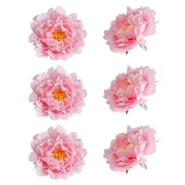 Handmade Pink Flower Napkin Rings Set of 6, Faux Peony Napkin Rings, Flower Napkin Holder for Table Decoration, Wedding, Mother, Thanksgiving Day, Dinner Setting