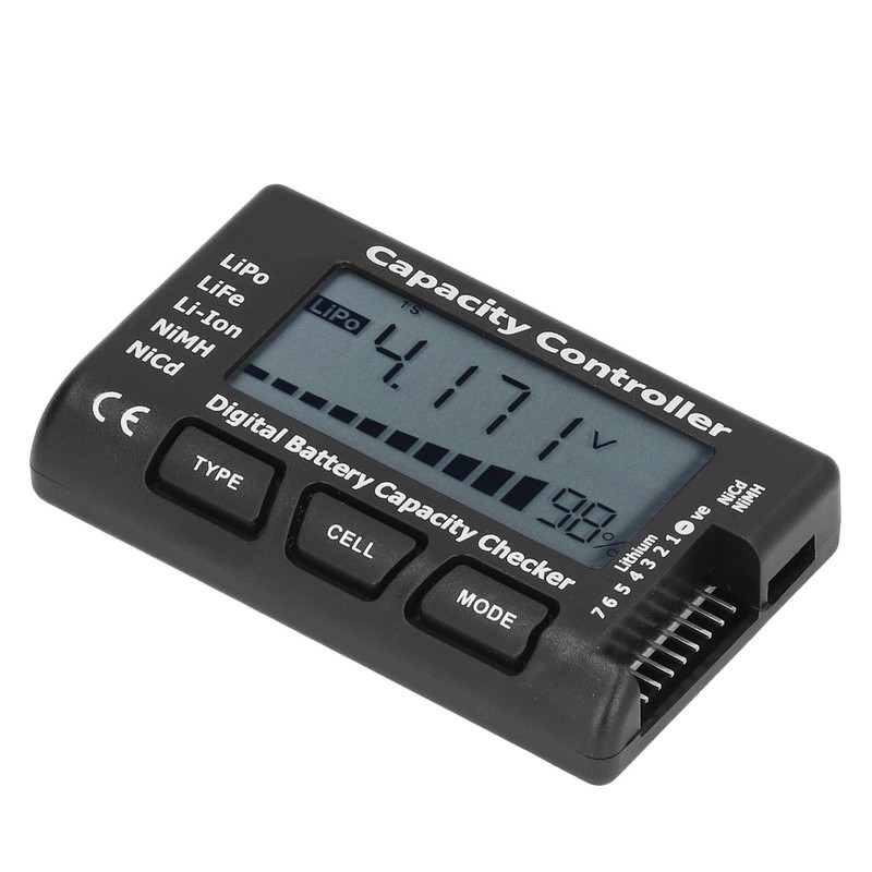Digital Battery Capacity Checker Voltage Tester Capacity Percentage Meter for