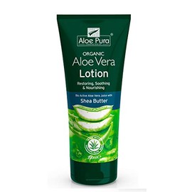 THREE PACKS of Aloe Pura Aloe Vera Lotion with Shea Butter and Vitamin E 200ml