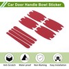 HOPESPANNER Universal 51x89mm Car Door Cup Protector Sticker Anti-Scratches+Auto Door