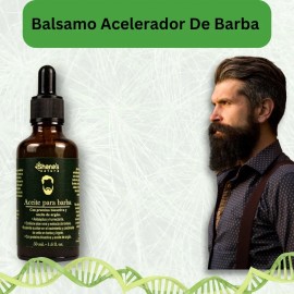 Balsamo Para Barba Y Bigote Crecimiento Luminoso Beard+ Rico Hombre Boscoso