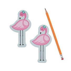 Fun Express Flamingo Sticky Notes - 3” x 5 1/4” Vibrant Pink - Perfect for Fun Stationery, Home Office, and Creative Projects - 12 Pieces