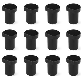 Pack of 12 Clamping Jaws for Flat Clamping I Aluminium Alloy Bench Clamp for Flat Clamping on All Tables with 20 mm Holes (20 mm, Black)