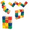 Wood Fidget Puzzle Shape Shifter Brain Teaser 12 Blocks Toysmith