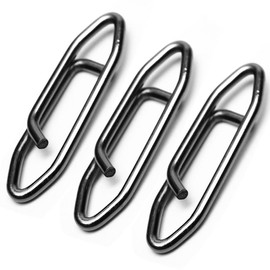 BCTEPTFOTL 50pcs Fishing Speed Clips, Stainless Steel Fishing Power Clips High Strength Quick Change Snap Connector, Crankbait Popper Lures Fishng Clip 121LB