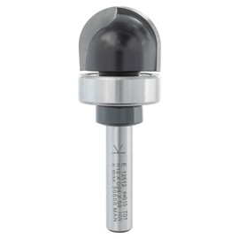 ENT 12512 Chamfer Cutter HW, Shank (S) 8 mm, Radius (R) 12 mm, D 24 mm, NL 18 mm, SL 32 mm, with Ball Bearing