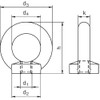 Riggatec Ring Nut DIN 582 M12 Black