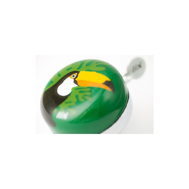 Liix Kids' Mini Ding Dong Tucan Cycling Bell, Multi-Colour, One