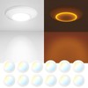 Amico 12 Pack 5CCT 5/6 Inch LED Disk Lights with