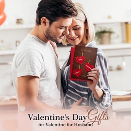 FLYAB Romantic Valentine Card for Husband - 5.5''x8'' Sweet Anniversary Card Gifts for Husband from Wife Husband Birthday Card Love Card for Husband Fiance Men Him with Envelope