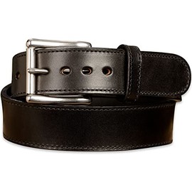 Bullhide Belts Mens Leather Belt for Casual, Dress, 1.75" Wide, Black, 42 Inches