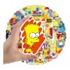 Simpsons 100 Calcomanias Stickers Contra Agua Tv Serie
