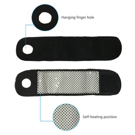 Tourmaline Carpal Tunnel Wrist Support, Heated Wrist Guards, Sports Wrist Bandage, Wrist Bandage for Arthritis, Tendonitis, Sprain, Sports Protection, 1 Pair