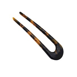NAKANOYA Hair Fork, 1 Piece, Plastic, Resin, Cellulose Acetate, Acetate, Cellulose Acetate, U-Shaped Pin, U-Shaped Pin, U-Shaped Comb, Hairstick, Hair Stick, Hair Pin, Back Hair, Top Side, Marble