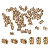 PATIKIL M3 x 5.7 x 4.6 mm Brass Thread Insert,
