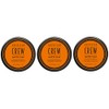 3er American Crew Matte Clay Mittlerer Bis Starker Halt Mattes Finish 85 g