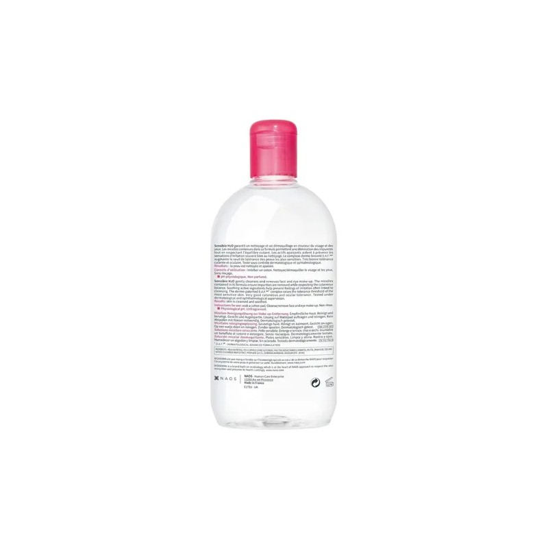 Agua Micelar Bioderma Sensibio H2o P Rosacea Sensible 500 Ml