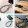 richginker Crystal Phone Wrist Strap Phone Charm Chain Keychain Beaded