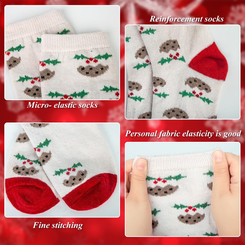 5 Pairs of Women's Wool Socks, Thick Socks for High-Quality