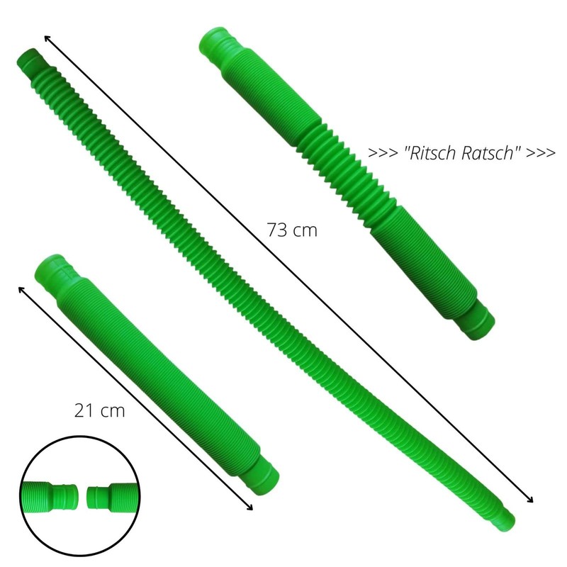 alldoro 60332 Flexi Tubes Made of Plastic, 3 cm Diameter,