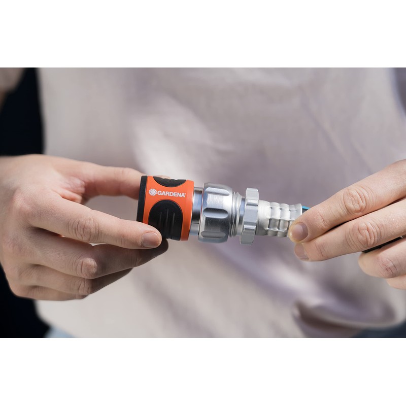 GARDENA 5-Piece Premium Metal Quick Connect Garden Fittings: Hose Attachment