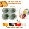 Jaxbo 2 Pcs Air Fryer Accessories, Silicone Muffin Pans for