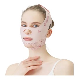 Lifting de cara Correa, Cinta de Lifting Facial V Lifting Facial Mask V Línea delgada cara Cinturón Chin Lift Máscara para Hombres y Mujeres, Doble Chin Cinta suave de alta elástica vendaje de ajuste