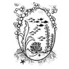 Francoise Collection - Underwater Oval Frame - Clear Stamp Set