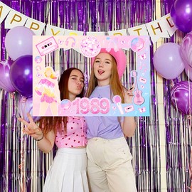 LaVenty Iridescent Birthday Party Photo Booth Props Frame Its Me Hi Im The Birthday Child Its Me Sign In My Legal Era Party Decoration In My Legal Era Birthday Party Supplies