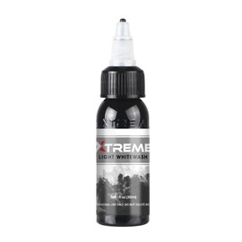 Xtreme Tattoo Ink Whitewashes, Professional Shading and Highlighting Solutions for Tattoo Artwork, Premium Ingredients, Smooth Application, Sterile, Vegan, Cruelty-free (Light Whitewash, 1 oz)