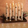 Girimax Birch Bark Flameless Taper Candles with Remote, Flickering Battery