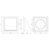 Steinberg14 White 125mm / 5'' Plastic Cowled Hooded Air Ventilation