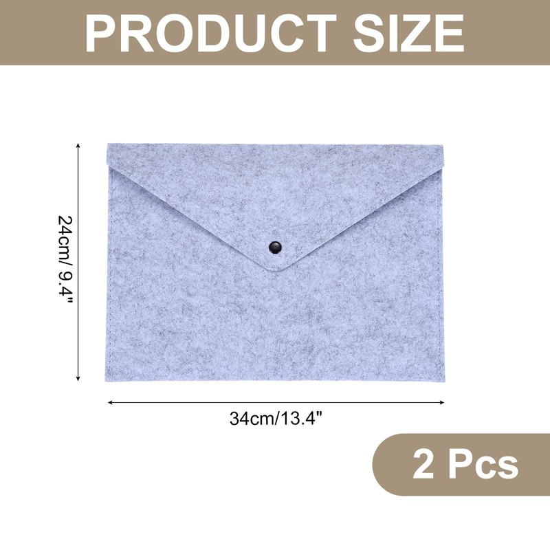 sourcing map 2 Pcs Felt File Folders, A4 Envelope Folder
