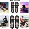 Par De Rodilleras Y Coderas Motociclista Proteccin Metalica