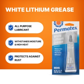 Permatex 80345 White Lithium Grease, 1.5 oz. | Permatex