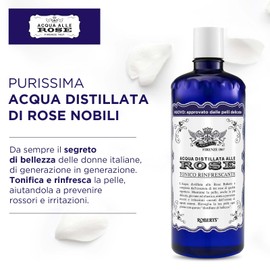 Acqua alle Rose, Tonic Face with Distilled Rosewater, Refreshing Formula with Moisturising and Firming Properties, Makes Skin Young and Elastic, 1 Pack of 100 ml