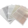 5 Flexible Stripes Sticker - Selbstklebende elastische Streifen in Gold,