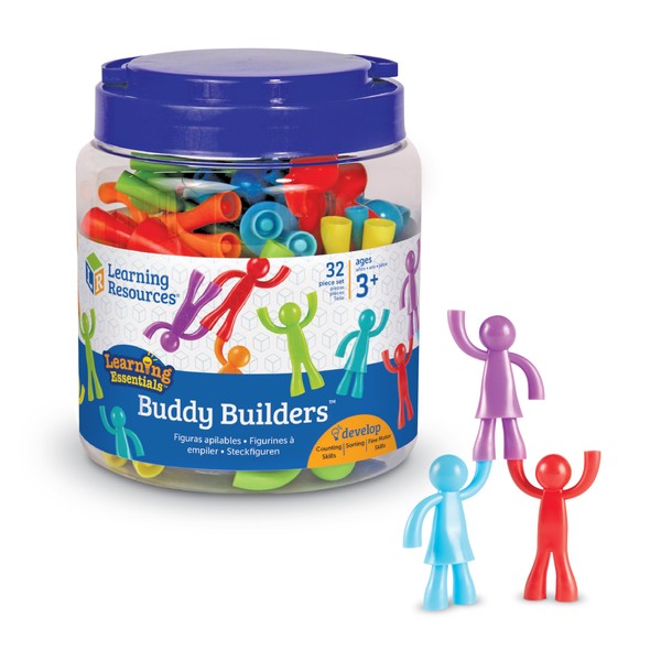Learning Resources Buddy Builders,32 Pieces, Ages 3+, Fine Motor, Hand