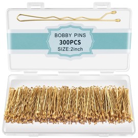 EWAGOA 300 Pcs Bobby Pins Blonde, Blonde Hair Pins for Women Girls and Kids (Blonde)