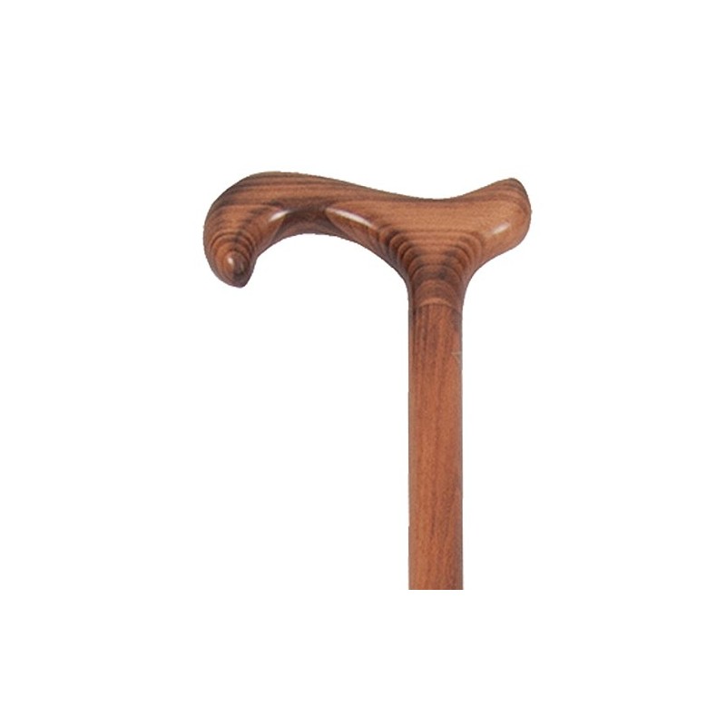 PCP Solid Beach Wood Cane, Derby Handle, Walking Aid with