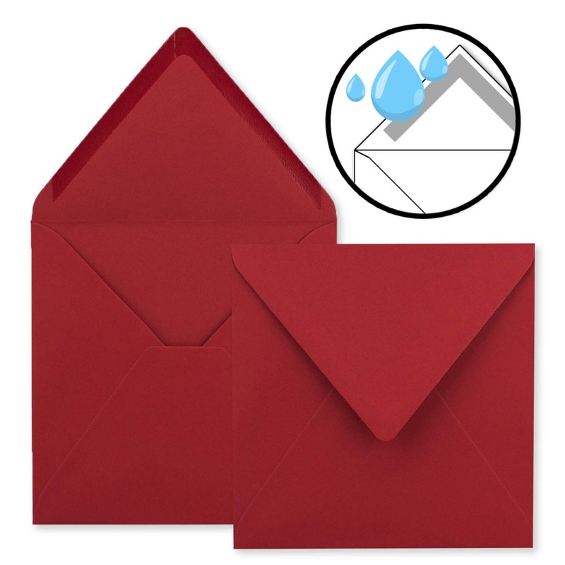 FarbenFroh® Series Square Envelopes Without Window, 15.5 x 15.5 mm