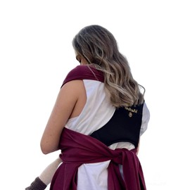 Amarsupiel Easy Porteo Baby Carrier with 3D Back Support, Comfort and Easy Installation with Oeko-Tex Fabric, Front Sling | Baby Carrier for Newborns up to 9 kg (Garnet)