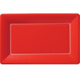 12 inch Cafe Paper Plate, Apple Red