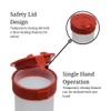 Portable First Aid Transportable Sharps Container with Locking Mechanism by