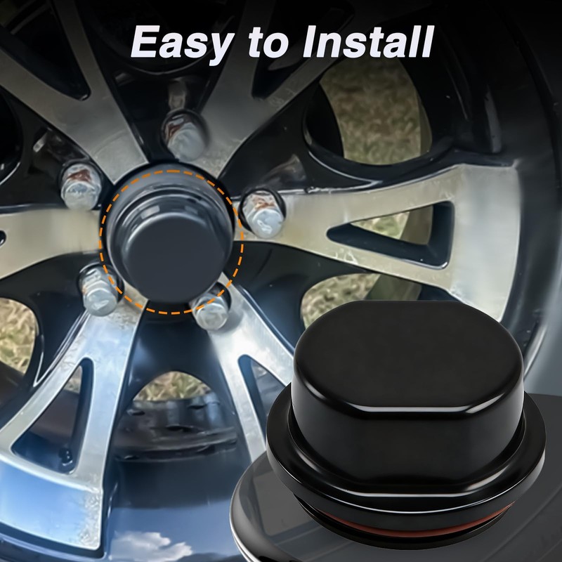KPALAG 2Pcs Trailer Bearing Dust Cap Wheel Hub Grease Cover